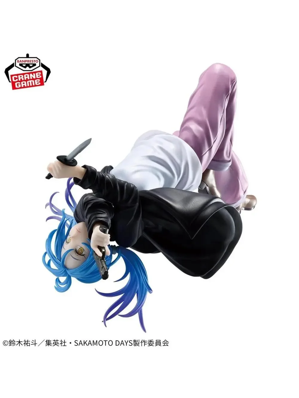 Banpresto Sakamoto Days Rion Akao Vibration Stars Figure Blue New Action Statue